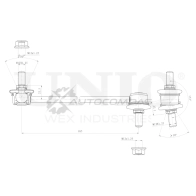 Стойка стабилизатора передняя левая UNIO 1441318558 6ML FM SSP-50160 - Изображение 3