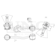 Стойка стабилизатора передняя левая UNIO SSP-50185 9O8 CN 1441318570