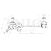 Стойка стабилизатора передняя левая UNIO DS 2E4 SSP-50266 1441318577 - Изображение 3
