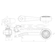 Стойка стабилизатора передняя левая UNIO SSP-50194 52DF 1W 1441318593 - Изображение 4