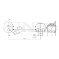 Стойка стабилизатора передняя левая UNIO FCEE4 W SSP-50206 1441318594 - Изображение 4