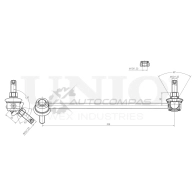 Стойка стабилизатора передняя правая UNIO 1441318603 SSP-50049 R1872 T8 - Изображение 3