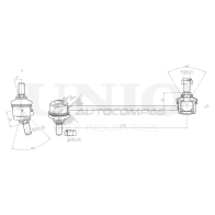 Стойка стабилизатора передняя правая UNIO 1441318635 M1 T8G SSP-50205 - Изображение 2