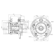 Ступица задняя (без ABS) UNIO HUB-20133 1441318692 5XE R2CZ
