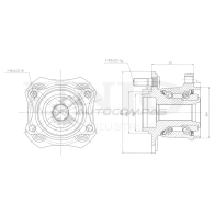 Ступица задняя (без ABS) UNIO 1441318695 HUB-20201 0G8D ZI