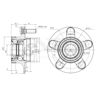 Ступица задняя (с ABS) UNIO HUB-20289 1441318700 95XN 5EW