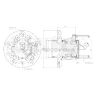 Ступица задняя (с ABS) UNIO FFC9C U 1441318704 HUB-20190