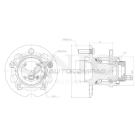Ступица задняя (с ABS) UNIO 1441318706 HUB-20272 RIYY1 1C