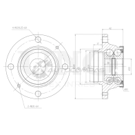 Ступица задняя (с ABS) UNIO HUB-20277 1441318712 MG KJF65