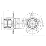 Ступица задняя (с ABS) UNIO 1441318724 HUB-20071 TSBX4 6