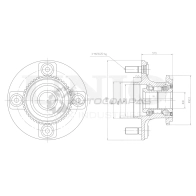 Ступица задняя (с ABS) UNIO 1441318739 HUB-20079 U THOV
