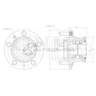 Ступица задняя (с ABS) UNIO 1F395P I HUB-20097 1441318741