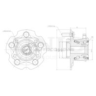 Ступица задняя (с ABS) UNIO HUB-20069 1441318742 P8E 9F