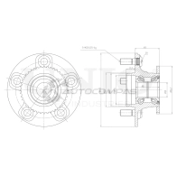 Ступица задняя (с ABS) UNIO HUB-20067 1441318750 1B3 05