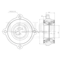 Ступица задняя (с ABS) UNIO 1441318758 HUB-20236 IY5FK 4