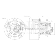 Ступица задняя (с ABS) UNIO 379 M3VD 1441318760 HUB-20287