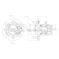 Ступица задняя (с ABS) UNIO HUB-20233 I9 YYXO6 1441318766