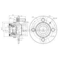 Ступица задняя (с ABS) UNIO HUB-20027 TRH Y7 1441318784