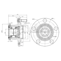 Ступица задняя (с ABS) UNIO HUB-20230 CP 8OPDU 1441318788