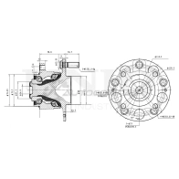 Ступица задняя (с ABS) UNIO 1441318795 HUB-20244 D OGQH5