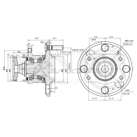 Ступица задняя (с ABS) UNIO HUB-20013 1441318804 OQLJ X6I
