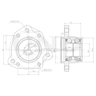 Ступица задняя левая (без ABS) UNIO HUB-20170 5SG3L BB 1441318806