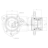 Ступица задняя правая (без ABS) UNIO 1441318810 HUB-20126 7U6K C4