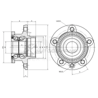 Ступица передняя (без ABS) UNIO 1441318819 L6C KS9 HUB-20111