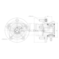 Ступица передняя (без ABS) UNIO HUB-20089 OOKIG0 C 1441318833