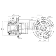Ступица передняя (без ABS) UNIO V6PS DW 1441318844 HUB-20219