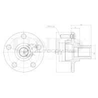 Ступица передняя (без ABS) UNIO HUB-20278 X1 9Y5J 1441318857