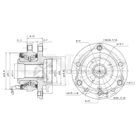 Ступица передняя (с ABS) UNIO HUB-20115 1441318870 E6J6S C