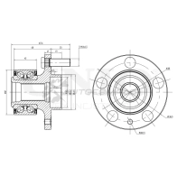Ступица передняя (с ABS) UNIO 1441318875 MF8 5CAD HUB-20043