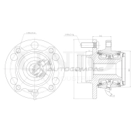 Ступица передняя (с ABS) UNIO H DDMY HUB-20237 1441318882