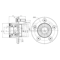 Ступица передняя (с ABS) UNIO HUB-20150 1441318885 81DT X