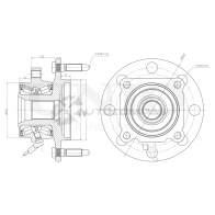 Ступица передняя (с ABS) UNIO 1441318894 F4 02LTM HUB-20300