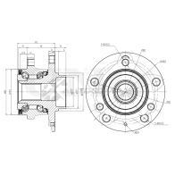 Ступица передняя (с ABS) UNIO 1441318905 V748 DVO HUB-20004
