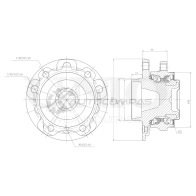 Ступица передняя (с ABS) UNIO HUB-20209 O UBH9KI 1441318907