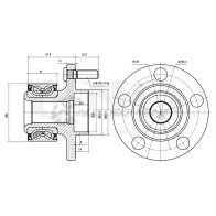 Ступица передняя (с ABS) UNIO VW2T 7G HUB-20019 1441318914