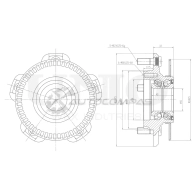 Ступица передняя (с ABS) UNIO RRK Y5 HUB-20141 1441318915