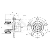 Ступица передняя (с ABS) UNIO HUB-20086 1441318919 3U6I K