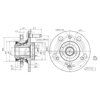 Ступица передняя (с ABS) UNIO HUB-20282 BPAO7 H 1441318933