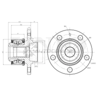 Ступица передняя (с ABS) UNIO 1441318938 JWMH F HUB-20002