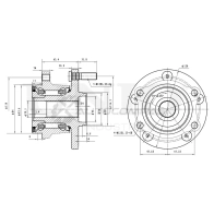 Ступица передняя (с ABS) UNIO HUB-20210 FL 6J3SC 1441318941
