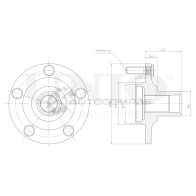 Ступица передняя (с ABS) UNIO 3ZF6 696 HUB-20258 1441318943