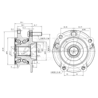 Ступица передняя правая (с ABS) UNIO HUB-20276 1441318949 Q5NNN2 G