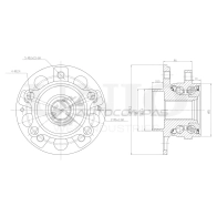 Ступица передняя/задняя (без ABS) UNIO 1441318952 VT9 YL HUB-20025