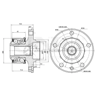 Ступица передняя/задняя (с ABS) UNIO 1441318955 CX1A ZQ HUB-20007