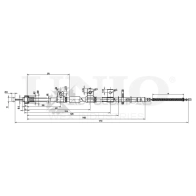 Трос стояночного тормоза задний правый UNIO CAB-60009 US51 A 1441319034