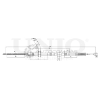 Трос стояночного тормоза левый UNIO CAB-60054 1441319042 Z5 JXS